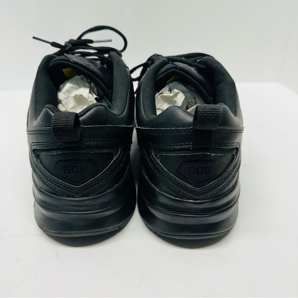 SIZE 14 New Balance 608v5 Mens Wide‎ Fit Slip Resistant Work Shoes Black - Picture 4 of 7